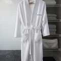 White Microfiber Spa Robe (Small/Medium)